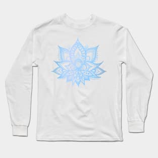 Blue Lotus Flower Long Sleeve T-Shirt